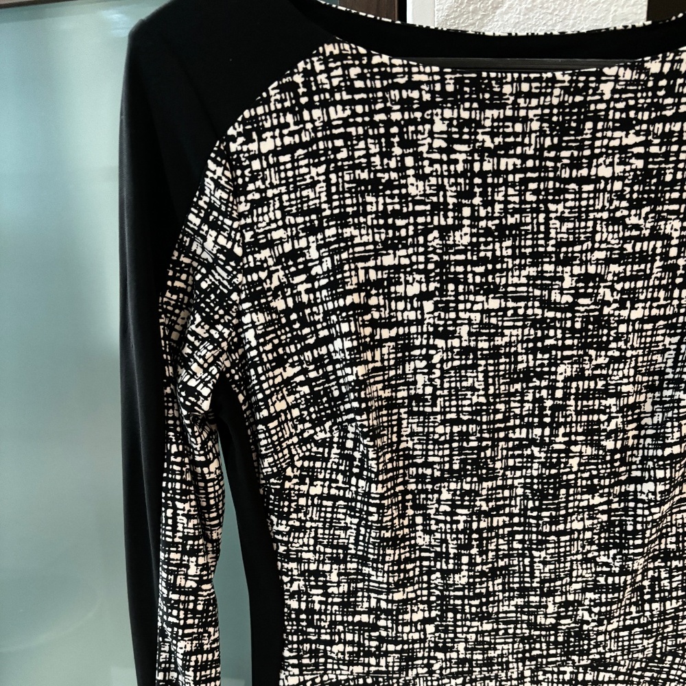 RALPH LAUREN Shift Dress - Black/White  Size 8 - Picture 7 of 10